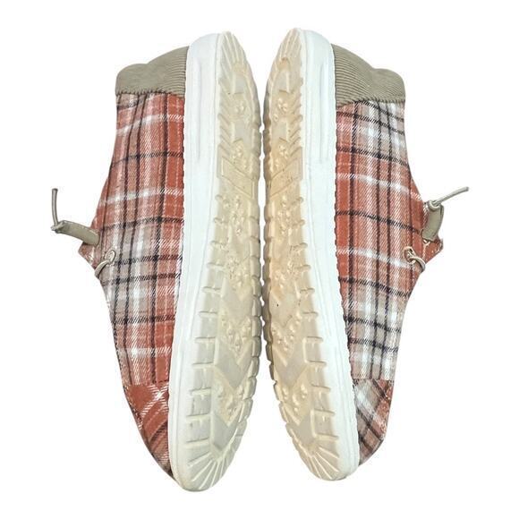 True Craft Plaid‎ Corduroy Slip On Comfortable Shoes Women Size 7.5 - Picture 8 of 11
